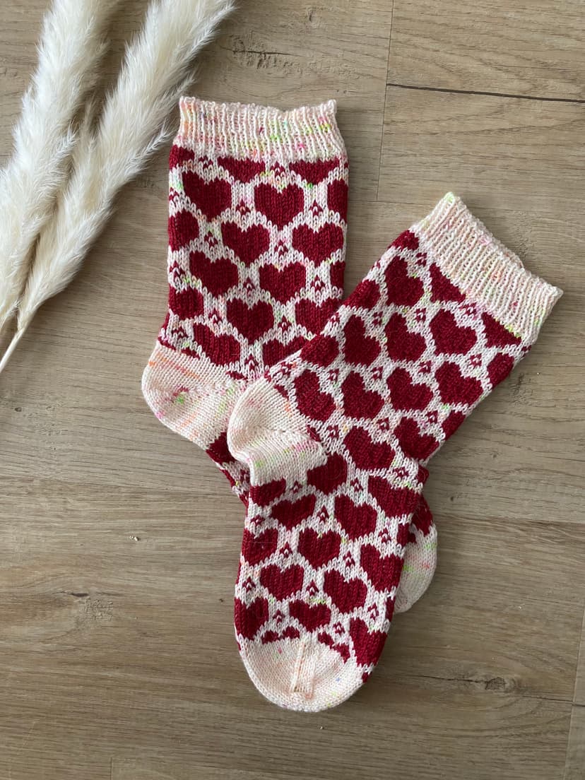 Ma version des chaussettes I Heart Socks